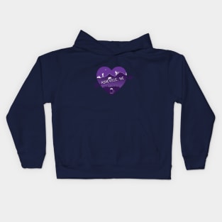 I Love AVL - Heart Cityscape - Purple 08 Kids Hoodie